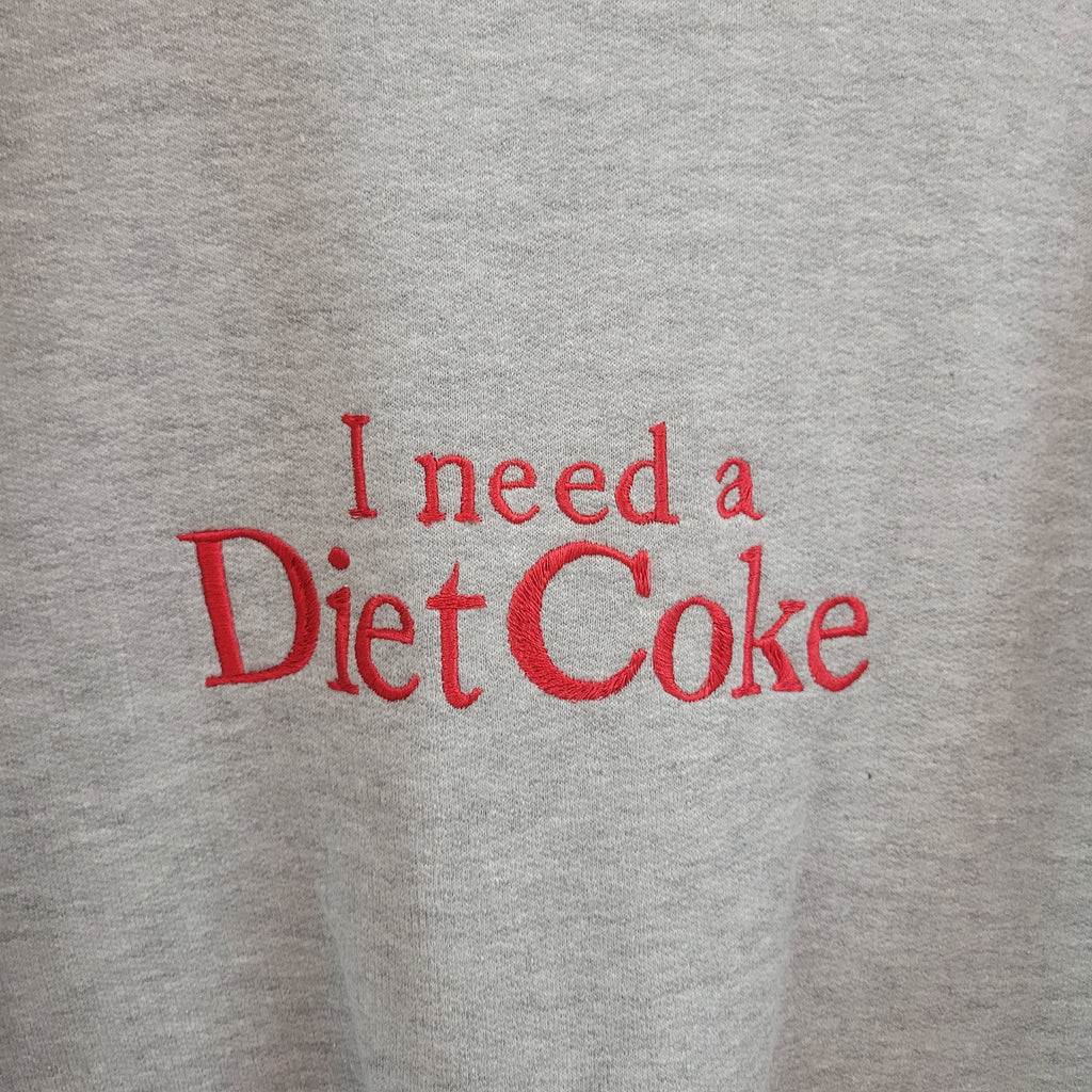 "I Need a Diet Coke" - Embroidered Top - Elizacollective