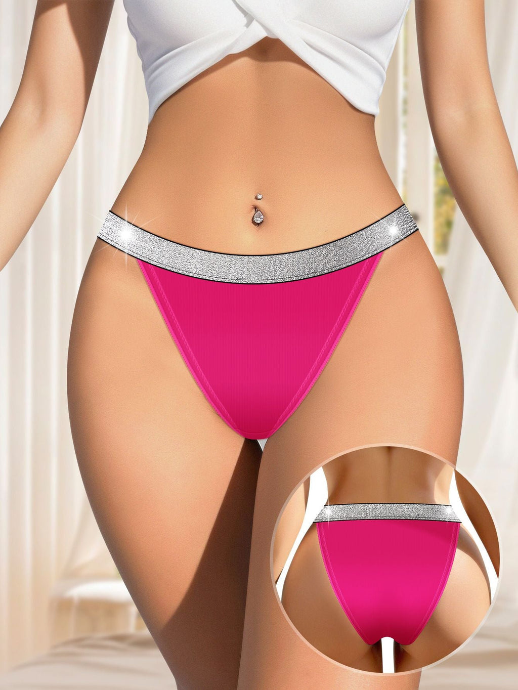 4 Pack Women’s Sexy Lace G-String Panty Set - Elizacollective